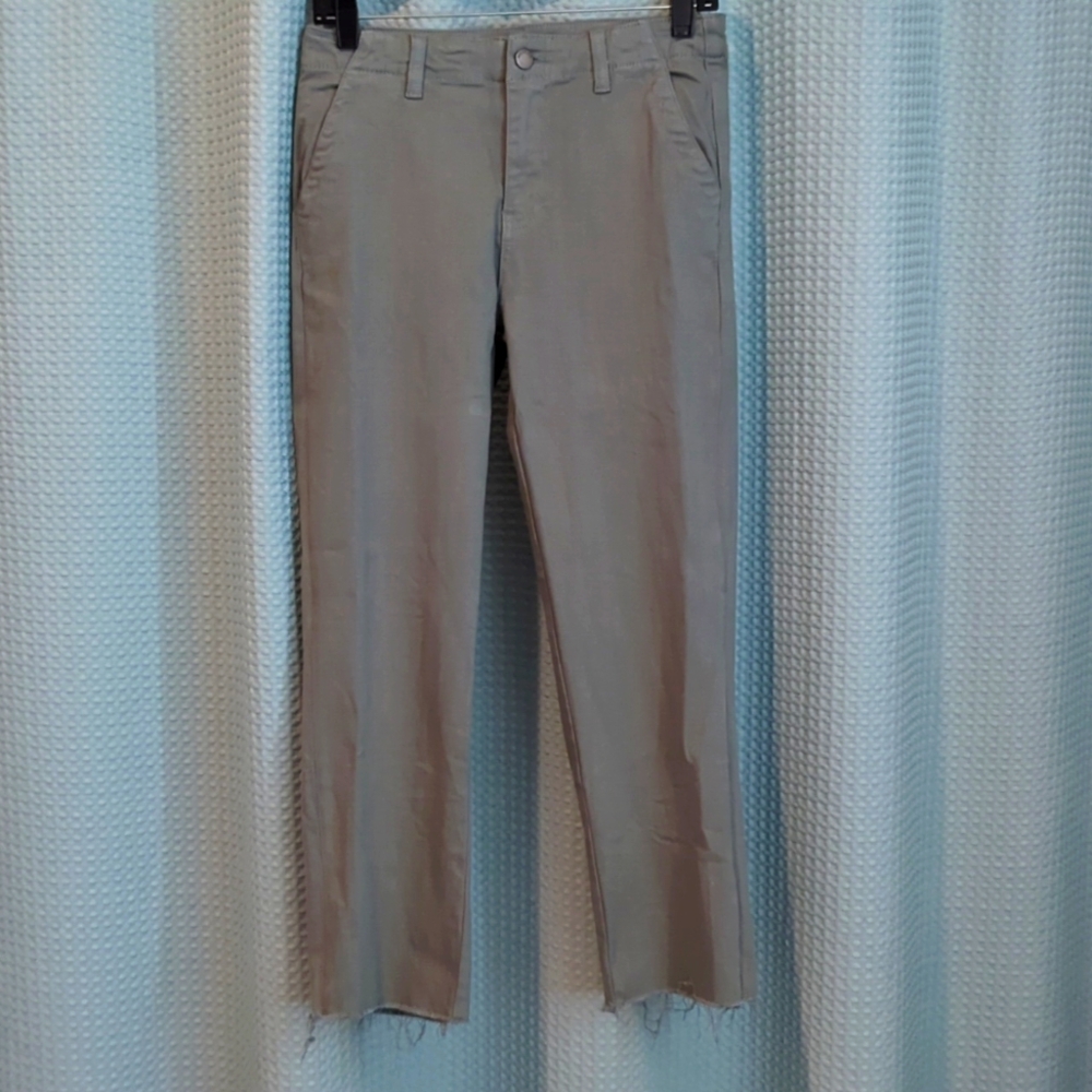 NWOT Sz 25P Sage green/grey cropped ankle pants